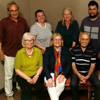 von links nach rechts: Oliver Meyer, Maja Zorn, Aurora Dunda, Dr. Michaela Reißfelder-Zessin, Karena Sorg, Dieter Appel, Andrew Manderscheid