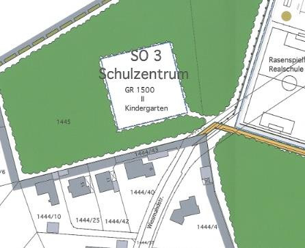 Gauting Kinderbetreuung 2023-03-14 Wiesmahdstraße Baufeld Auschnitt